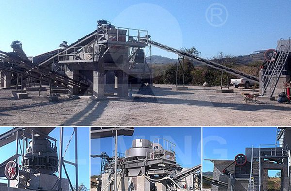 70-100tph pebble crusher for road construction in Salvador