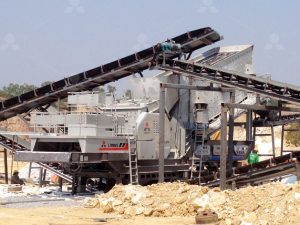 400tph gypsum mobile crushing plant in Thailand